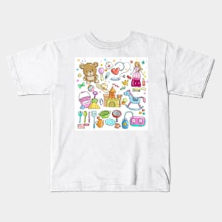 Cute pattern princess Kids T-Shirt